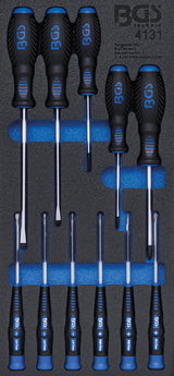 TOOL TRAY 1/3: SCREWDRIVER SET | 11 PCS. (4131)