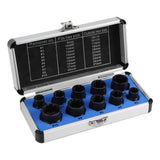 SOCKET SET FOR DAMAGED BOLTS | 9-19 MM | 10 PCS. (SK1530)