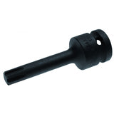 IMPACT BIT SOCKET | LENGTH 75 MM | 12.5 MM (1/2") DRIVE | SPLINE (FOR RIBE) M10 (5483-M10)
