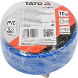 AIR HOSE PVC W. COUPLING 10MM X 10M (YT-24224)