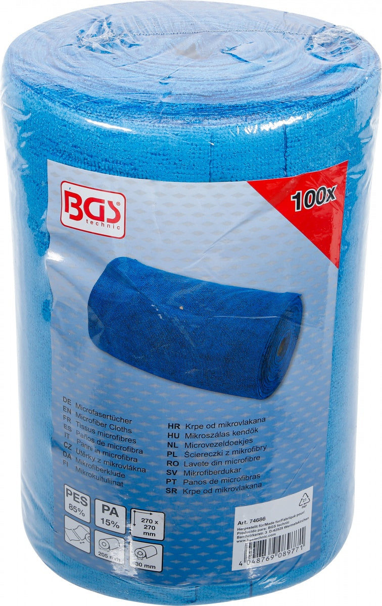 MICROFIBER CLOTHS | 270 X 270 MM | PERFORATED | 100 PCS (74686)