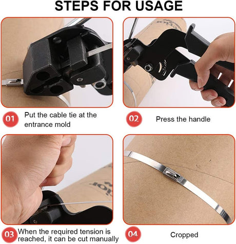 STAINLESS STEEL BAND TENSIONING TOOL | 0.3 - 12 MM (CTZ-600G)