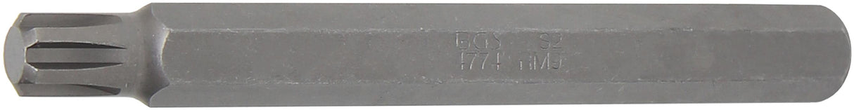 BIT | LENGTH 100 MM | 10 MM (3/8") DRIVE | SPLINE (FOR RIBE) M9 (4774)