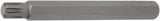 BIT | LENGTH 100 MM | 10 MM (3/8") DRIVE | SPLINE (FOR RIBE) M9 (4774)
