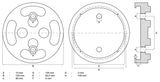 RUBBER PAD | FOR AUTO LIFTS | Ø 120 MM (7046)