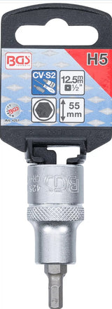 BIT SOCKET | 12.5 MM (1/2") | INTERNAL HEXAGON 5 MM (4251)