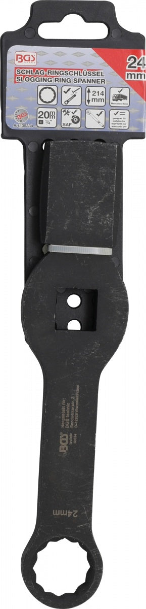 SLOGGING RING SPANNER | 12-POINT | WITH 2 STRIKING FACES | 24 MM (35334)
