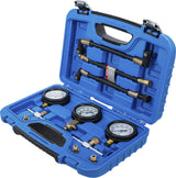 FUEL AND COMPRESSION PRESSURE TEST GAUGES SET | FOR MOTORCYCLES | 11 PCS. (74355)