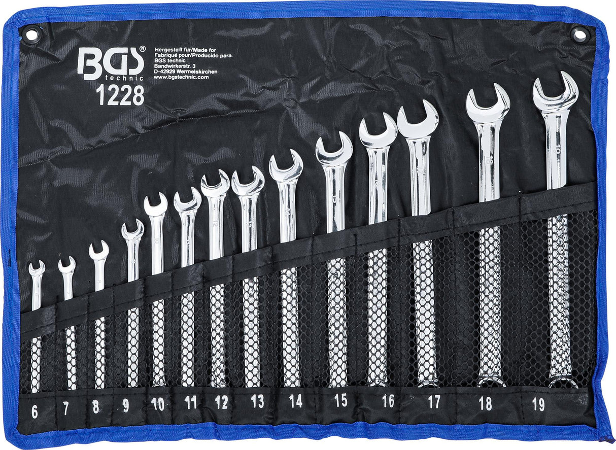 COMBINATION SPANNER SET | EXTRA LONG | 6 - 19 MM | 14 PCS. (1228)