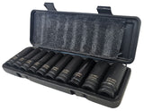 IMPACT SOCKET SET LONG | 12.5 MM (1/2") | 10-24 MM | 10 PCS. (SK1210)