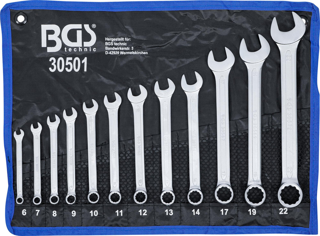 COMBINATION SPANNER SET | 6 - 22 MM | 12 PCS. (30501)