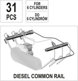 FLOW METER COMMON RAIL ADAPTOR SET 31PCS (YT-7306)