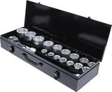 SOCKET SET | 20 MM (3/4") DRIVE | 19-50 MM | 20 PCS. (15113)