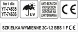 REPLACEMENT TRANSP. LENS FOR YT-74636 (YT-74638)