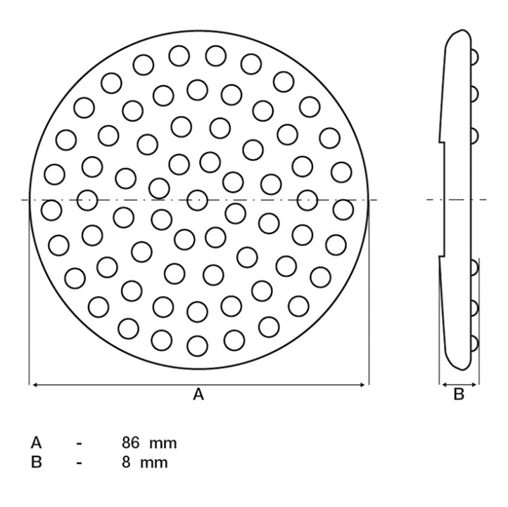 SPARE RUBBER PAD LARGER | BGS 7875 (7875-3)