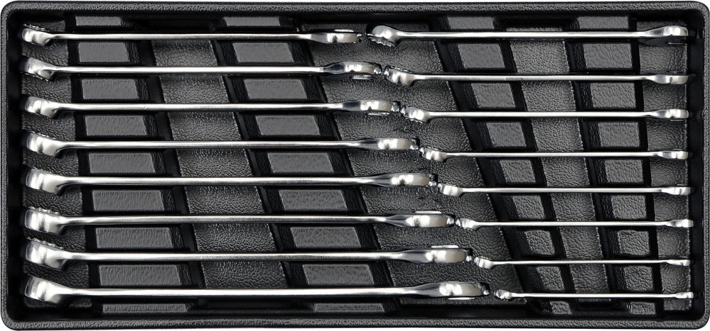PVC TRAY WITH 16PCS COMB.SPANNERS 6-21 (YT-5531)
