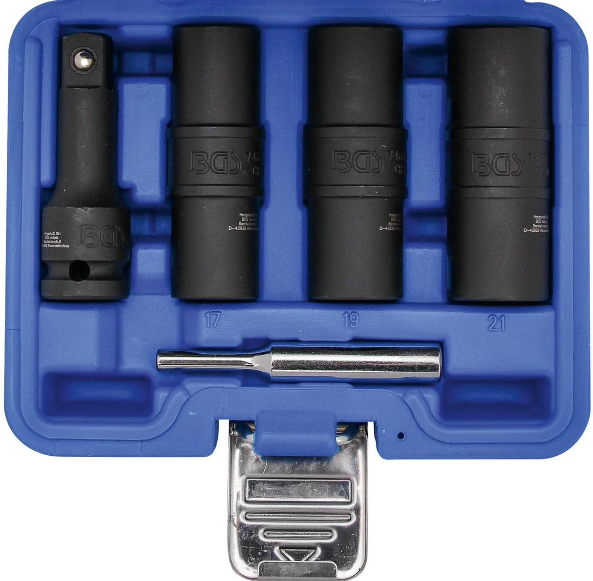 SPECIAL IMPACT DOUBLE-SIDED SOCKET SET / EXTERNAL HEXAGON & SCREW EXTRACTORS 17 - 19 - 21 MM | 12.5 MM (1/2") | 3-TLG. (7467)