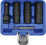 SPECIAL IMPACT DOUBLE-SIDED SOCKET SET / EXTERNAL HEXAGON & SCREW EXTRACTORS 17 - 19 - 21 MM | 12.5 MM (1/2") | 3-TLG. (7467)