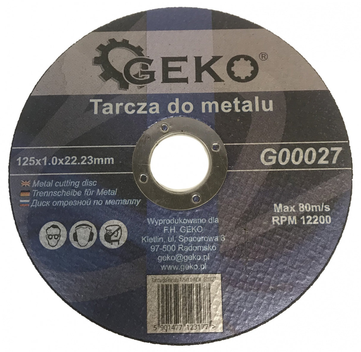 CUTTING DISC FOR METAL | 125X1.0X22.23 (SK00027)