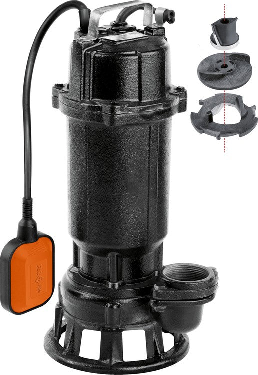 SUBMERSIBLE PUMP | WITH FLOAT AND GRINDING SYSTEM | 450W (79881)