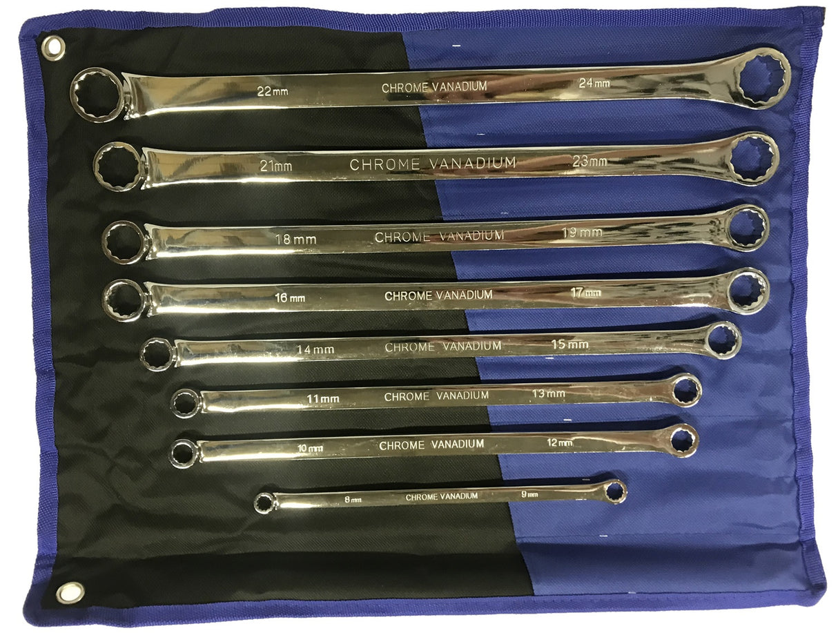 DOUBLE RING WRENCH SET | LONG TYPE | 8 - 24 MM | 8 PCS. (SK5008)