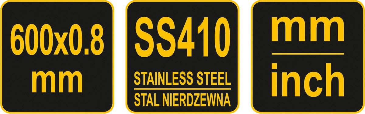 STEEL RULER | FLEXIBLE | STAINLESS STEEL | 2 SEGMENTS | 610 MM (19740)