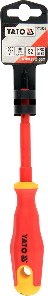 INSULATED SCREWDRIVER PZ2X100MM (YT-2826)