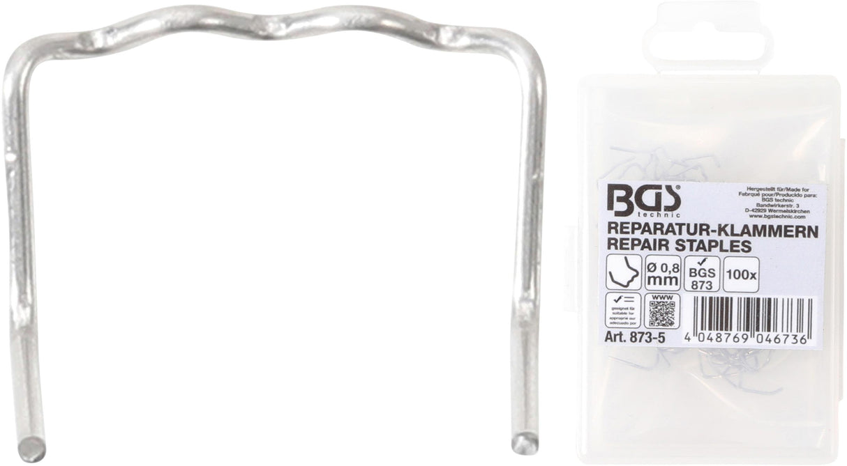 REPAIR STAPLES | L-TYPE | Ø 0.8 MM | 100 PCS. (873-5)