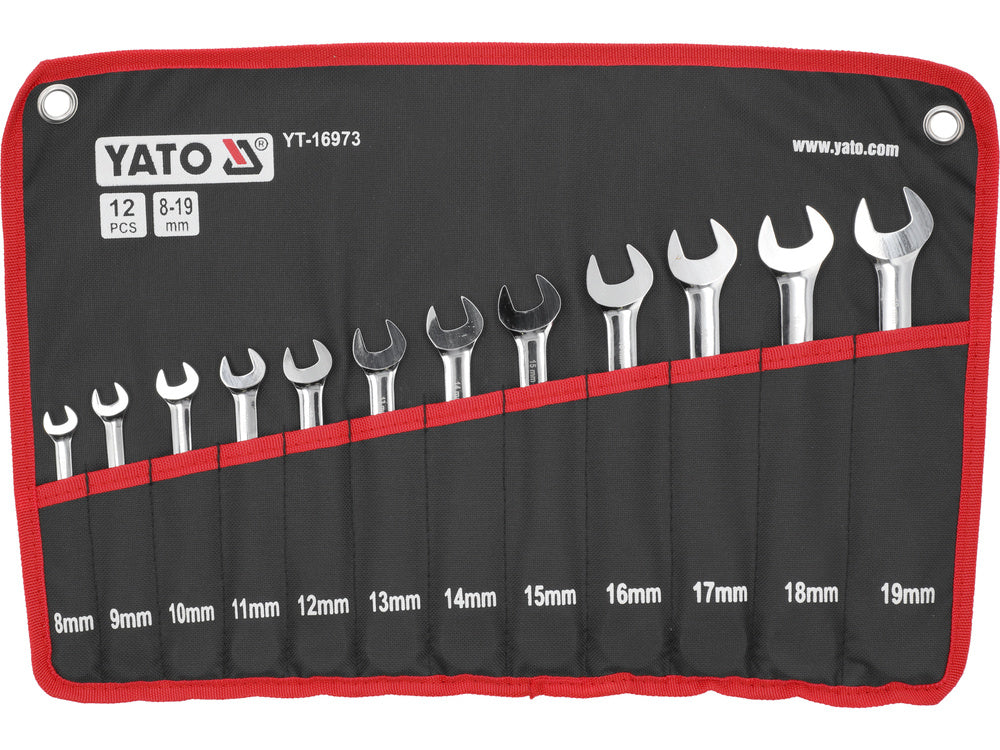12PCS FLEXIBLE RATCHET COMBI WRENCH SET (YT-16973)