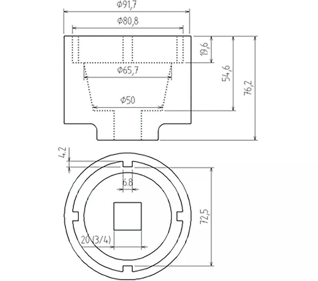 PIN WRENCH FOR GEARBOX FLANGE | FOR SCANIA | 72/80 MM (5421)