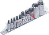 BIT SOCKET SET | EXTRA SHORT | INTERNAL HEXAGON 4 - 19 MM | 10 PCS. (5099)