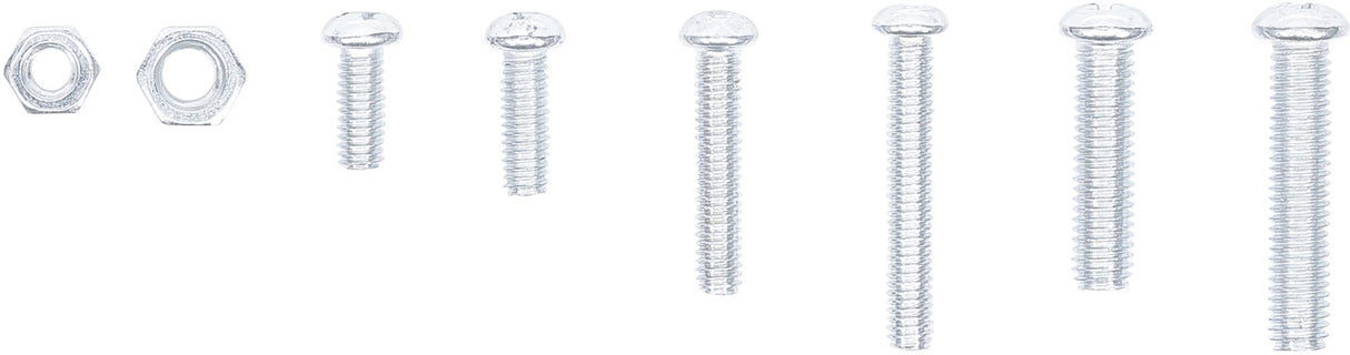 NUT AND SCREW ASSORTMENT | METRIC | M4 / M5 | 126 PCS. (8134)
