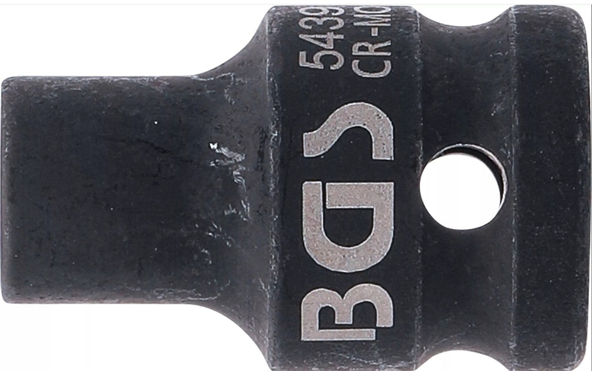IMPACT SOCKET, HEXAGON | 12.5 MM (1/2") DRIVE | 9 MM (5439)