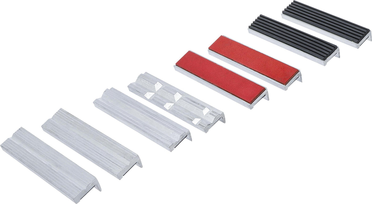BENCH VICE JAW PROTECTOR SET | ALUMINIUM | 125 MM | 8 PCS. (8442-1)