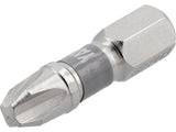 SCREWDRIVER BITS 1/4 25MM PH3 2 PCS NI (YT-78002)