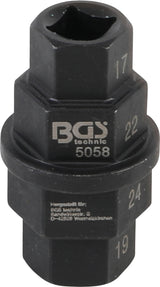 MOTORCYCLE SPECIAL SOCKET | 10 MM (3/8") | 17 - 19 - 22 - 24 MM (5058)