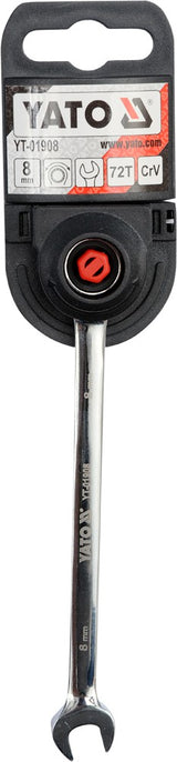 COMBINATION RATCHET WRENCH, 8MM (YT-01908)