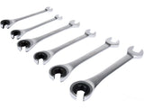 FLARE NUT RATCHET WRENCH SET 8-19MM 6PCS (YT-01344)