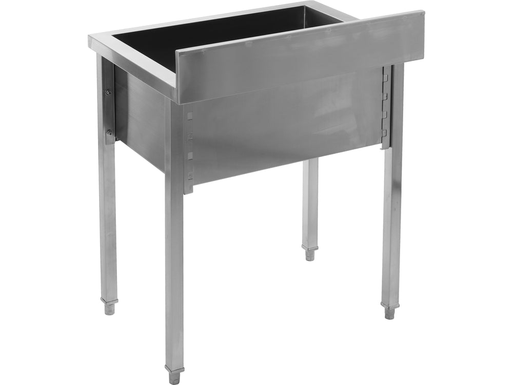 STAINLESS STEEL TABLE WITH SPACIOUS SINK / BASIN | 60 X 60 CM (YG-30920)