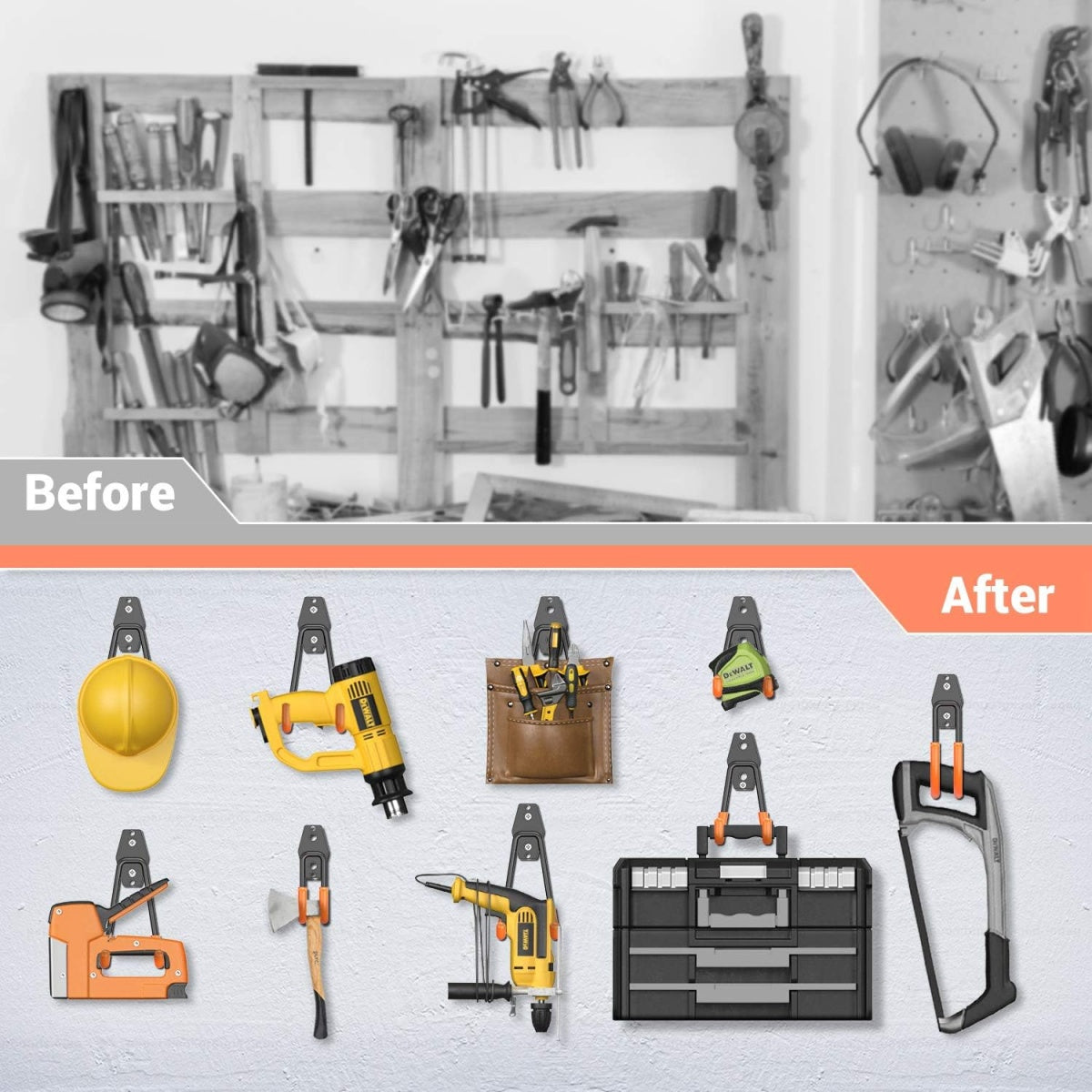 GARAGE HOOK SET | SET | 12 PCS. (H009-4)