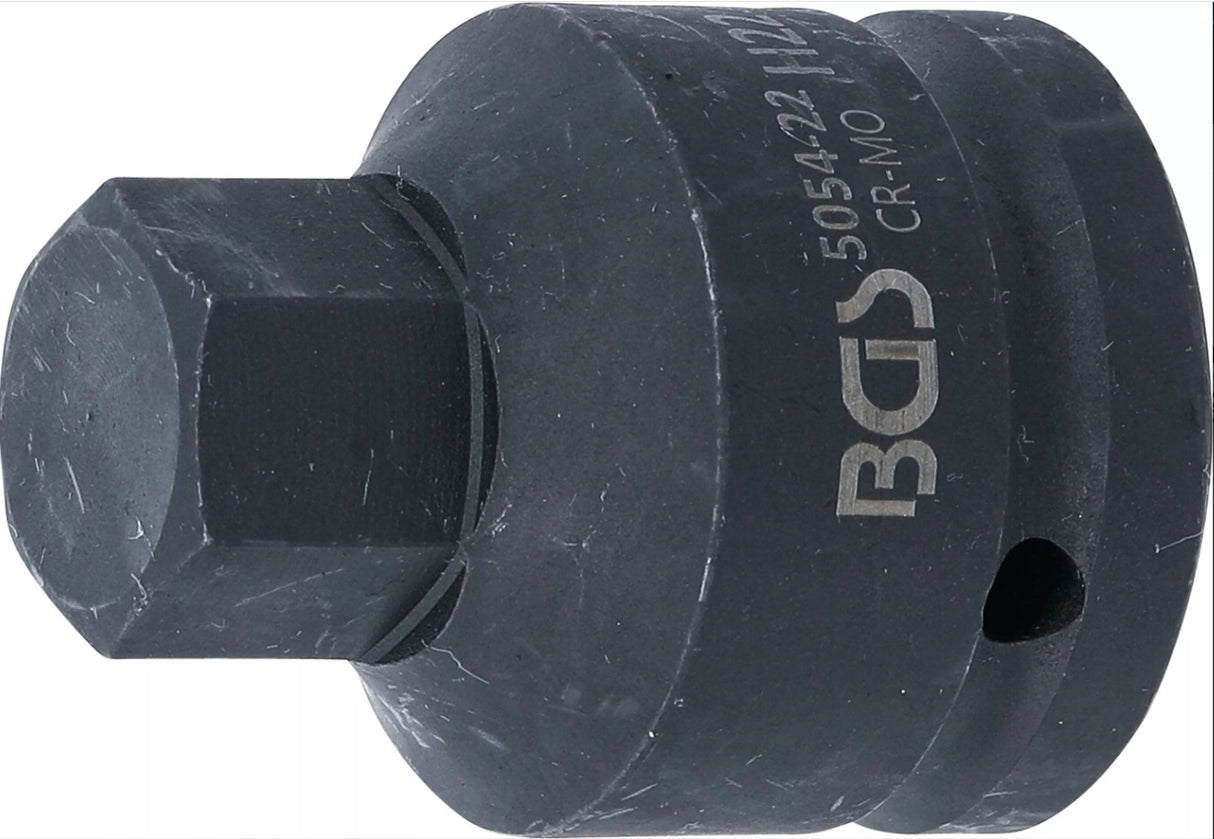 IMPACT BIT SOCKET | LENGTH 55 MM | 20 MM (3/4") DRIVE | INTERNAL HEXAGON 22 MM (5054-22)