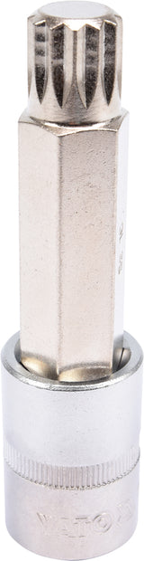 SOCKET BIT SPLINE 1/2" M16 L100MM (YT-04356)