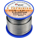 SOLDER SN60PB40 2.5MM 250G (76823)