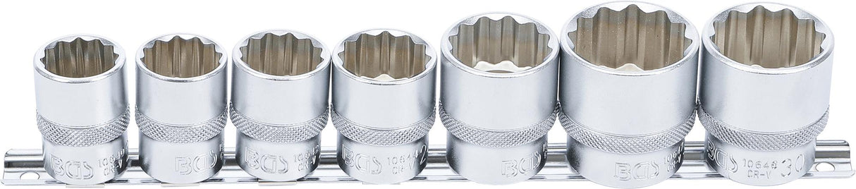 SOCKET SET, 12-POINT | 12.5 MM (1/2") DRIVE | 20 - 32 MM | 7 PCS. (9109)