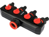 WATER DISTRIBUTOR WITH TAP CONNECTOR 3/4" - 1" | 4 OUTLETS (YT-89103)