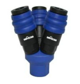 AIR DISTRIBUTOR WITH 3 SOCKETS Y TYPE 1/4" (TYC-3)