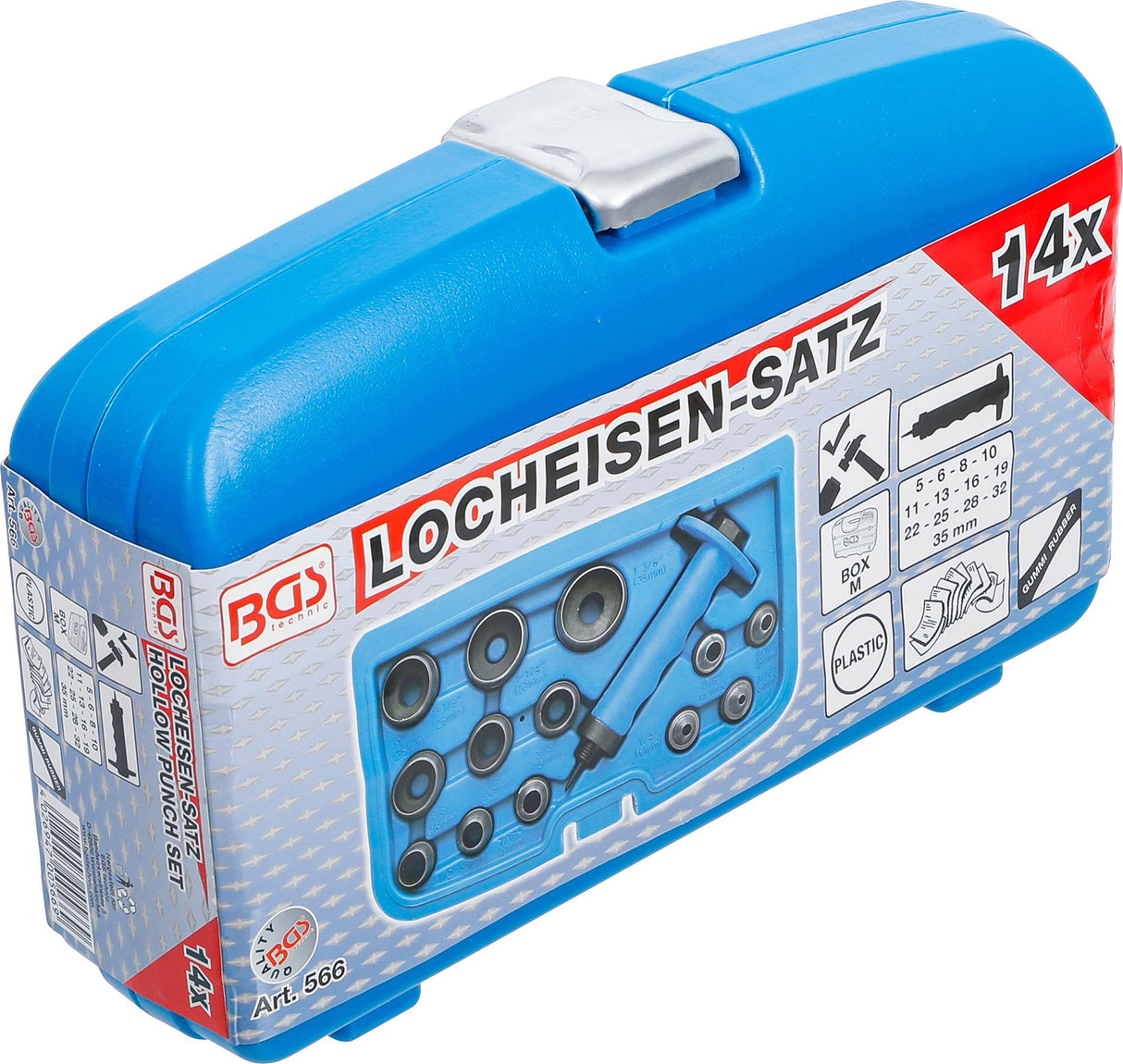 HOLE PUNCHES SET | 5 - 35 MM | 14 PCS. (566)