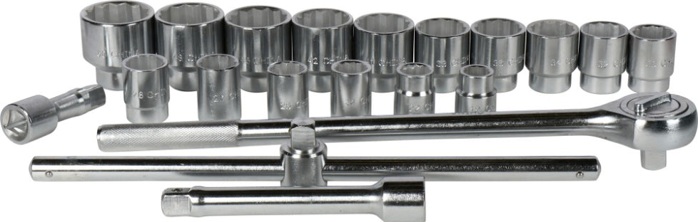 12-POINT SOCKET SET | 20 MM (3/4") | 21 PCS. (ES-4228)