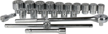 12-POINT SOCKET SET | 20 MM (3/4") | 21 PCS. (ES-4228)