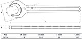 SINGLE OPEN END SPANNER | DIN 894 | 36 MM (34236)